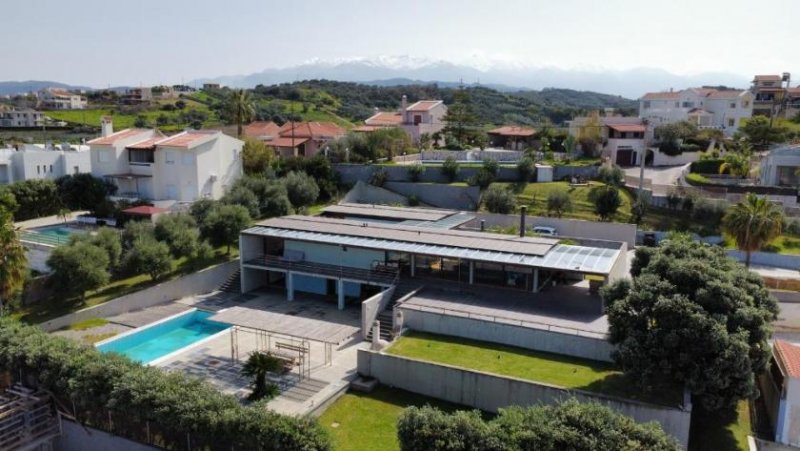 Stalos Kreta, Stalos: Luxuriöse Villa mit Meerblick in Strandnähe zu verkaufen Haus kaufen